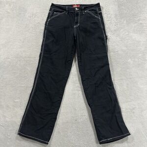 Dickies Carpenter Cargo Pants Women 7 / 28 Black Y2K Baggy